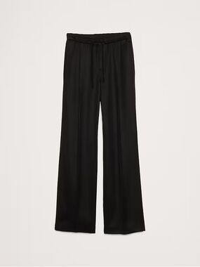 High rise drapey pull on pant